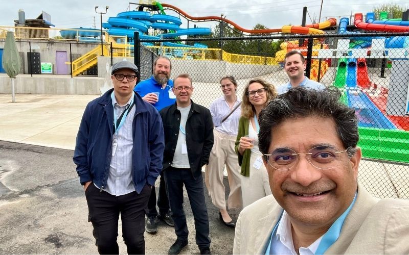 Photo after tour of new water slide!