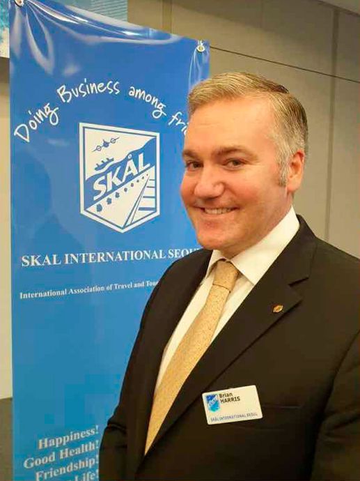 Brian Harris elected President 2021 of Skål International Seoul